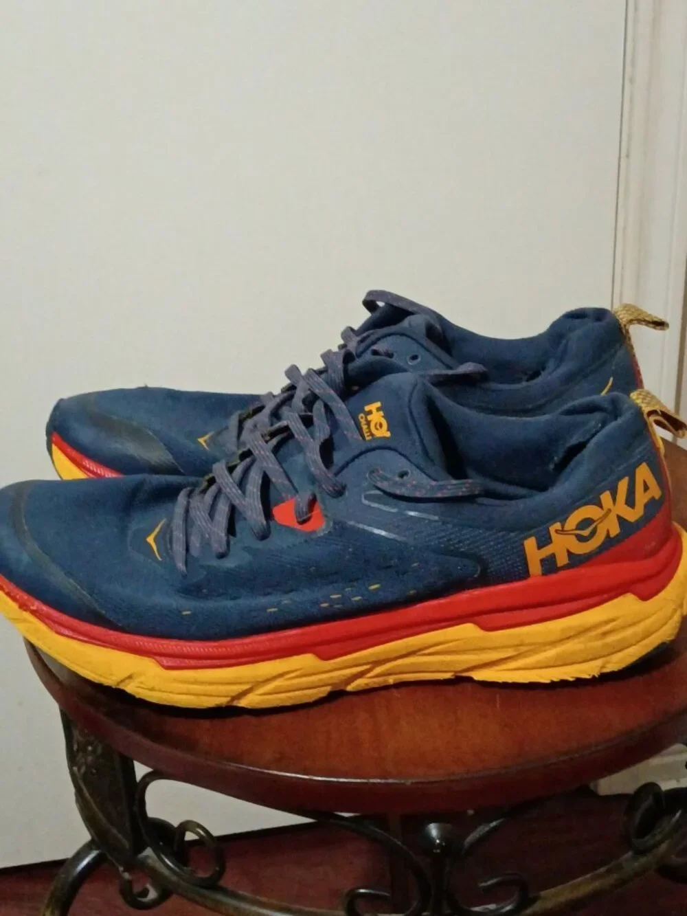 Hoka One Challenger ATR 6 Outer Space Blue Yellow Men’s Size 11D 1106510-OSRY